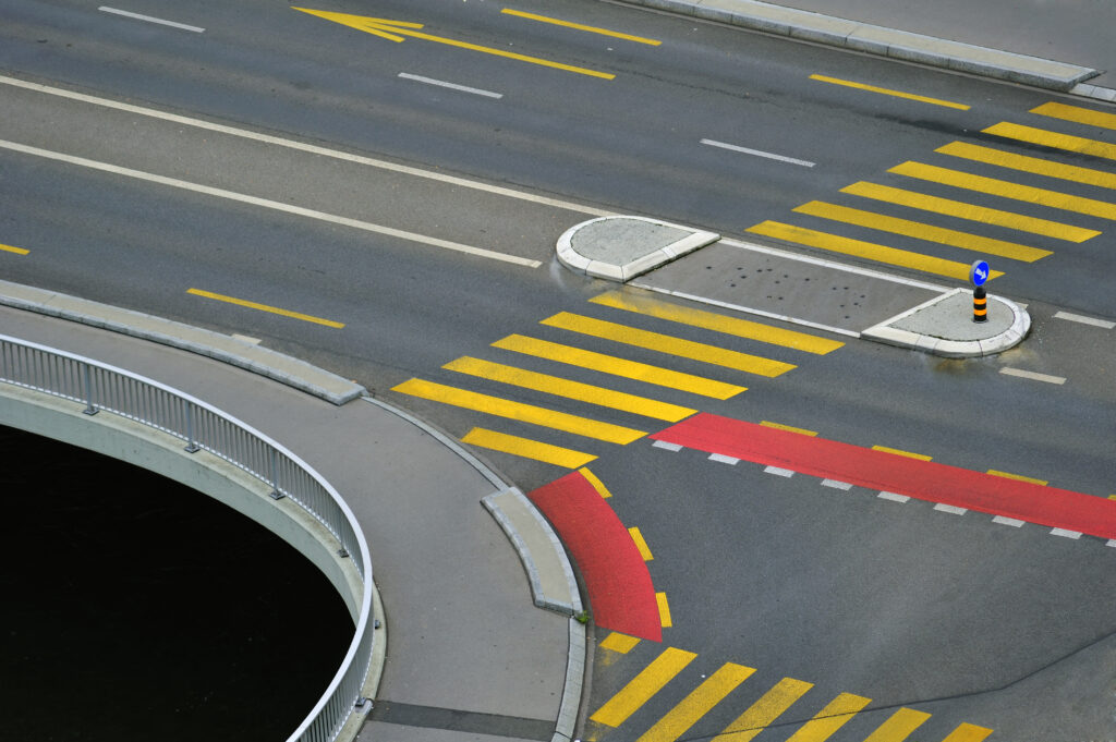 road markings in a public highway